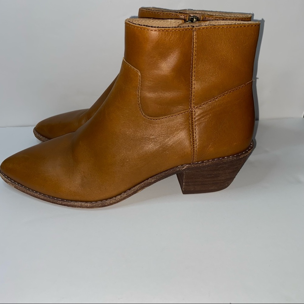 Madewell The Charley Western Bootie in Leather K5307 - Picture 5 of 11